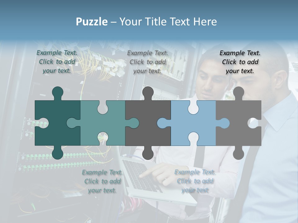 Manager Wire Connection PowerPoint Template