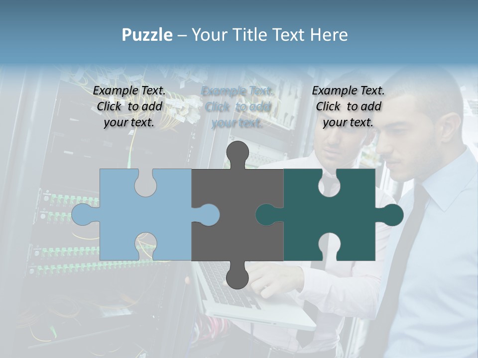 Manager Wire Connection PowerPoint Template