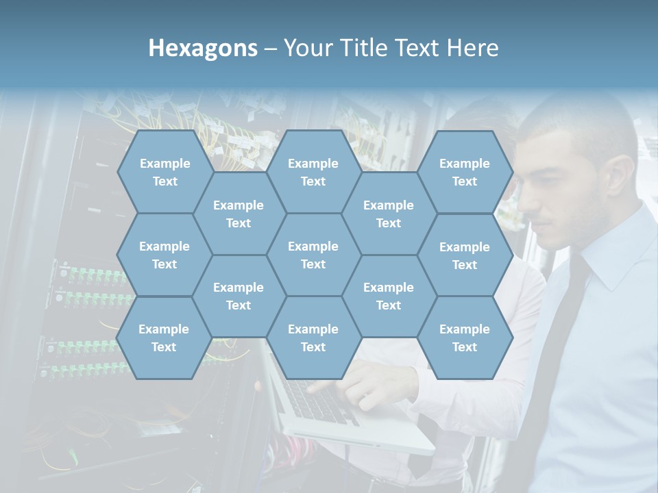 Manager Wire Connection PowerPoint Template