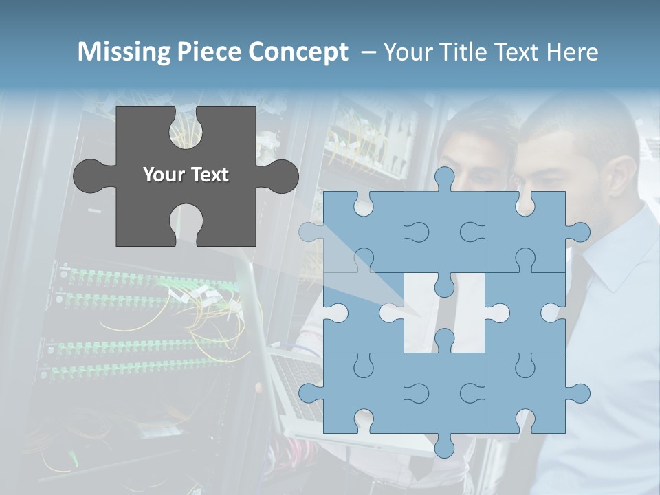 Manager Wire Connection PowerPoint Template