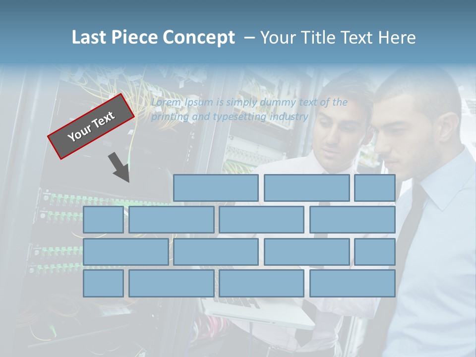 Manager Wire Connection PowerPoint Template