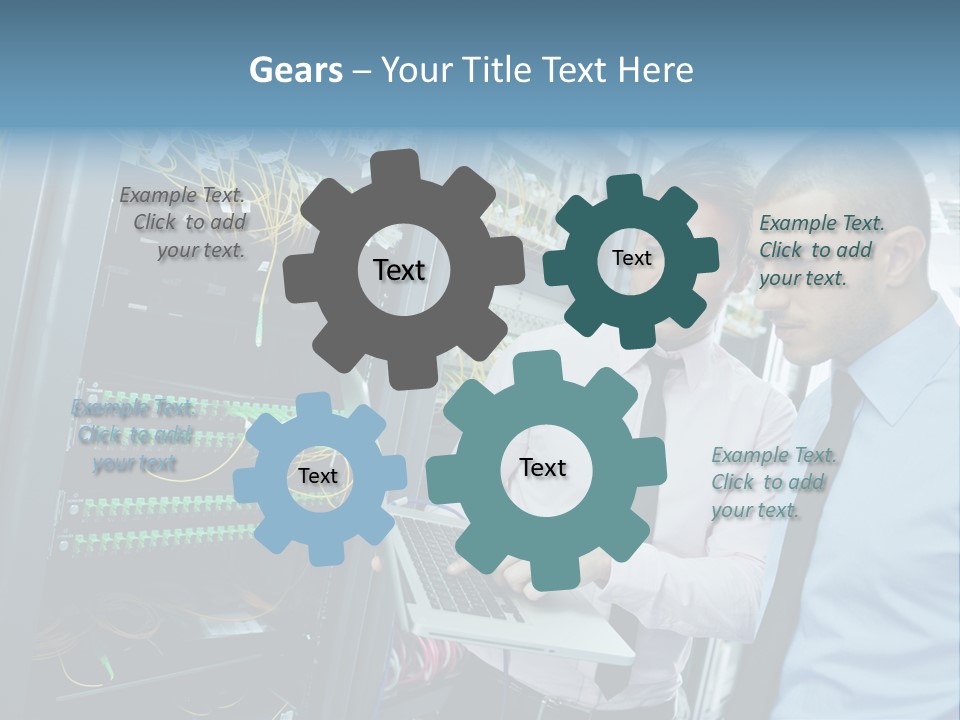 Manager Wire Connection PowerPoint Template