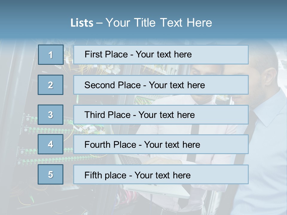 Manager Wire Connection PowerPoint Template