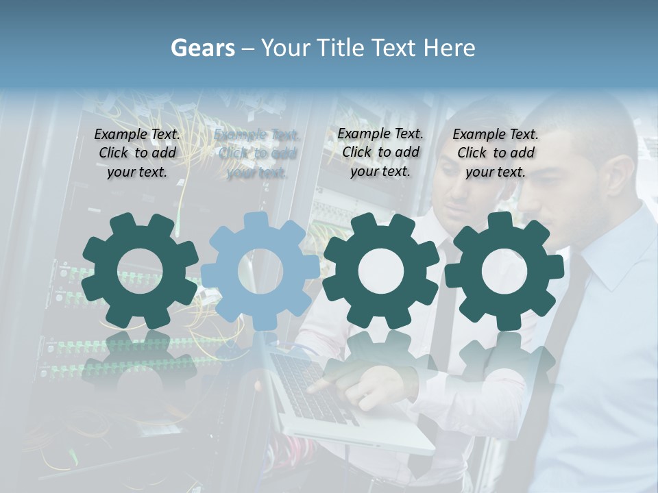 Manager Wire Connection PowerPoint Template