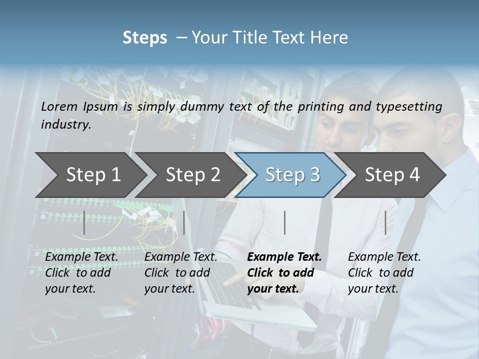Manager Wire Connection PowerPoint Template