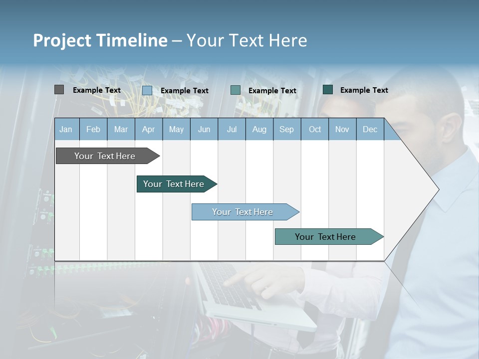 Manager Wire Connection PowerPoint Template