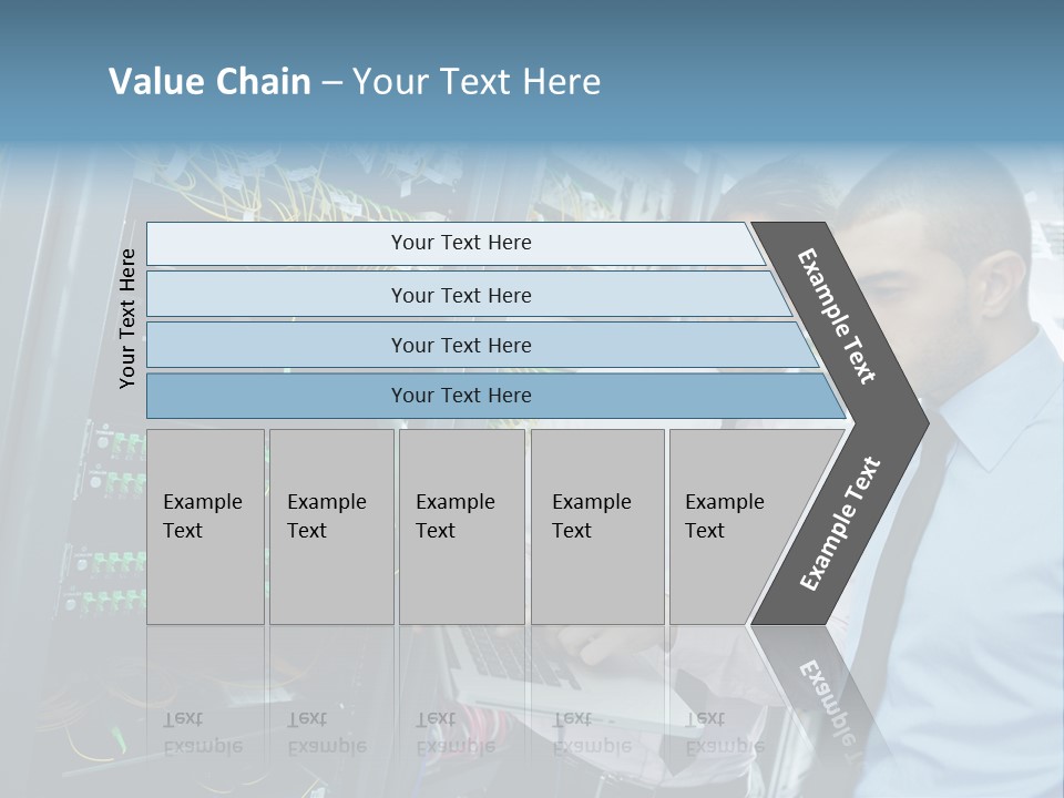 Manager Wire Connection PowerPoint Template