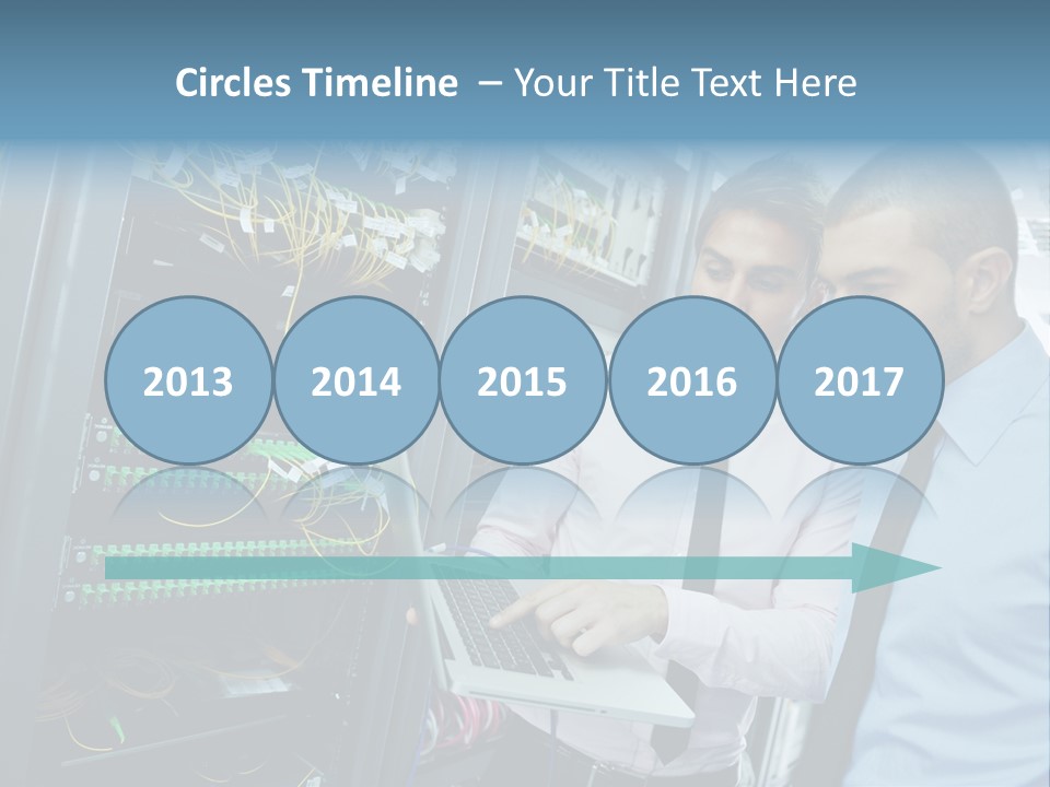 Manager Wire Connection PowerPoint Template