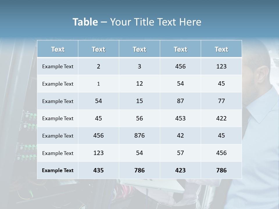 Manager Wire Connection PowerPoint Template