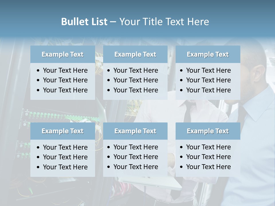 Manager Wire Connection PowerPoint Template