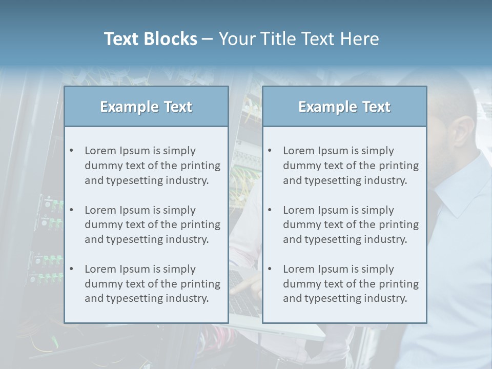 Manager Wire Connection PowerPoint Template