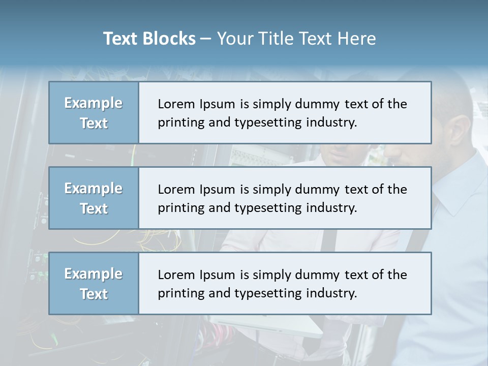 Manager Wire Connection PowerPoint Template