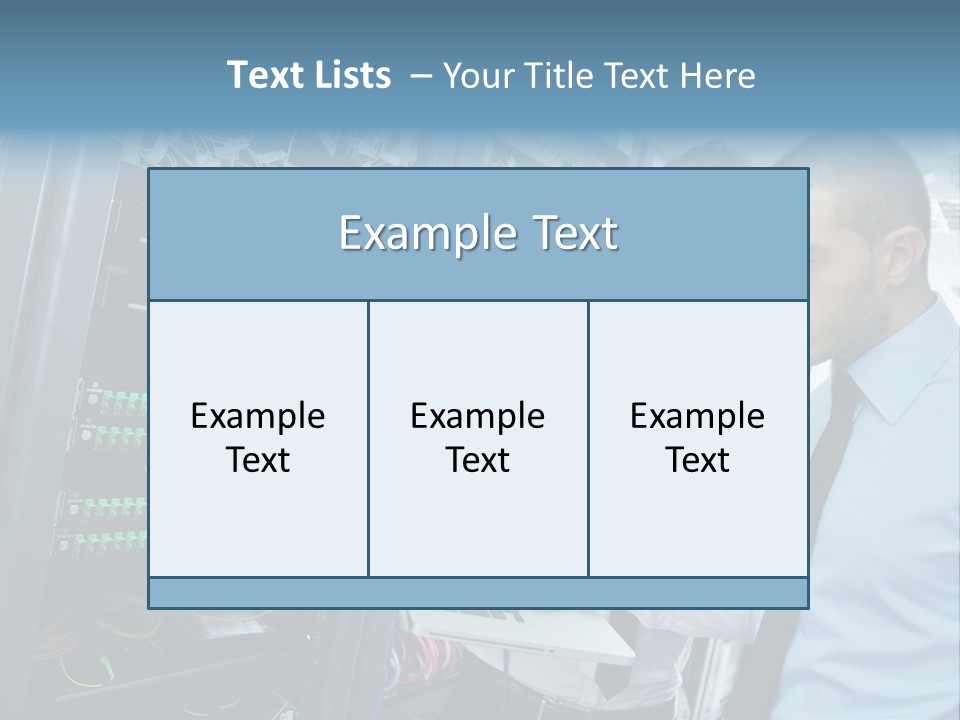 Manager Wire Connection PowerPoint Template