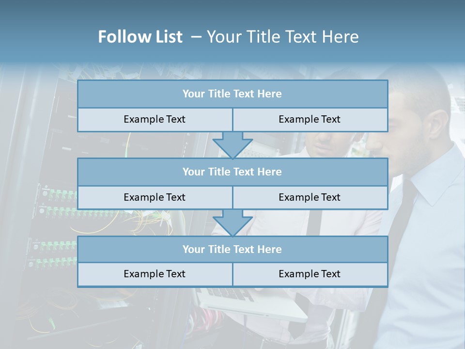 Manager Wire Connection PowerPoint Template