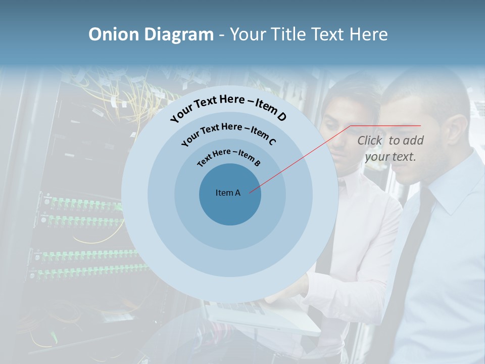 Manager Wire Connection PowerPoint Template