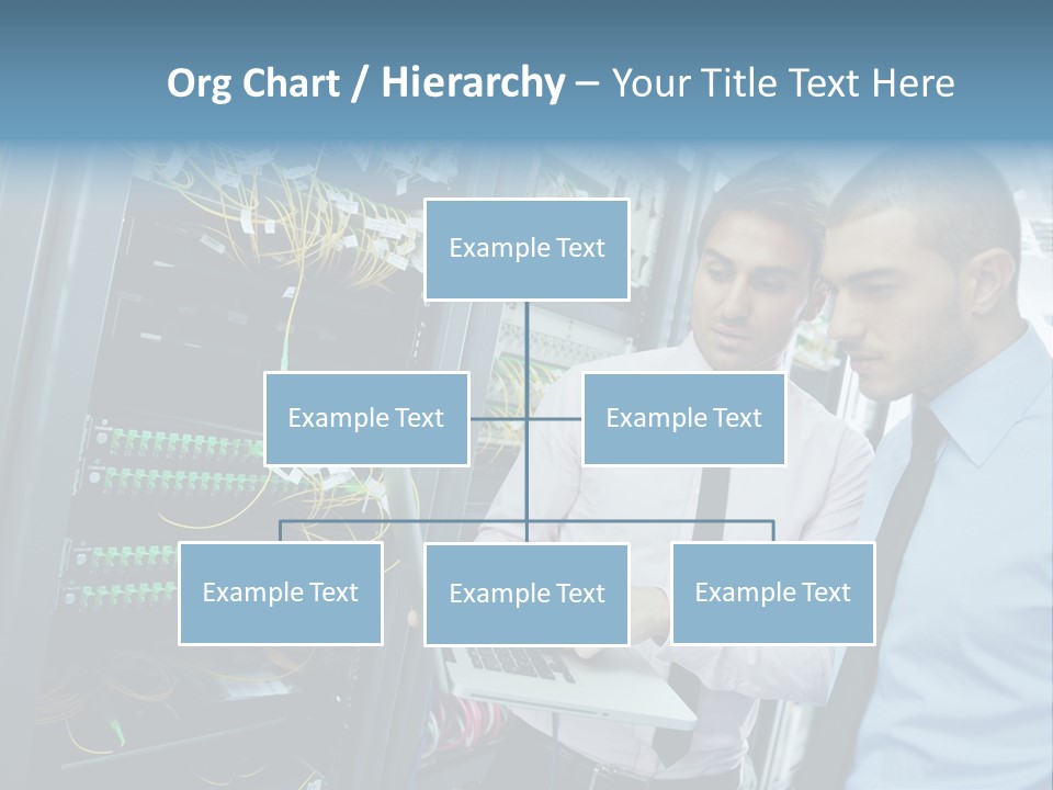 Manager Wire Connection PowerPoint Template