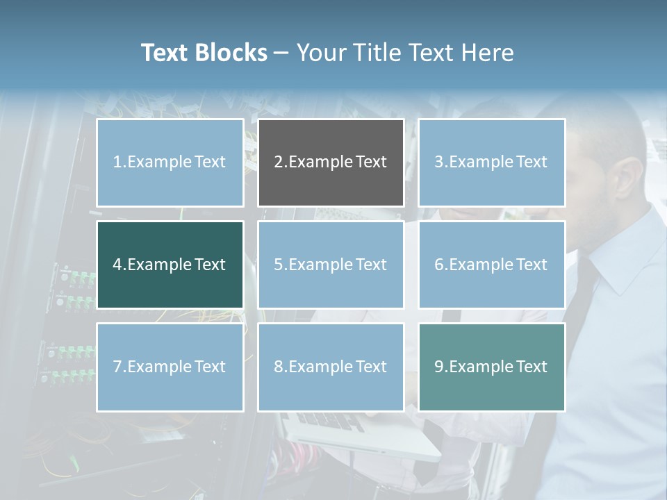 Manager Wire Connection PowerPoint Template