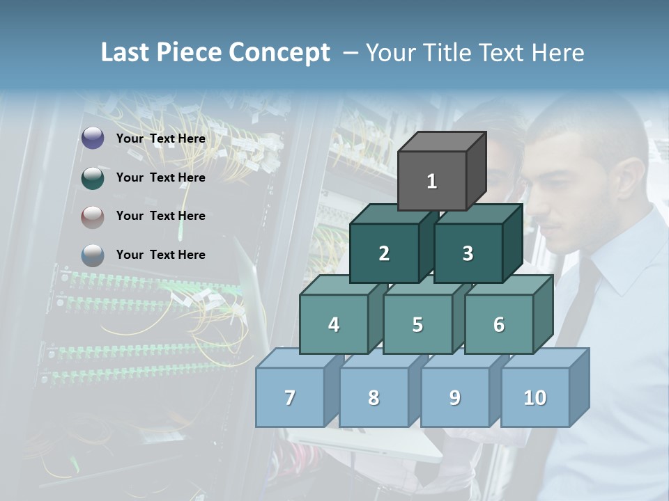 Manager Wire Connection PowerPoint Template