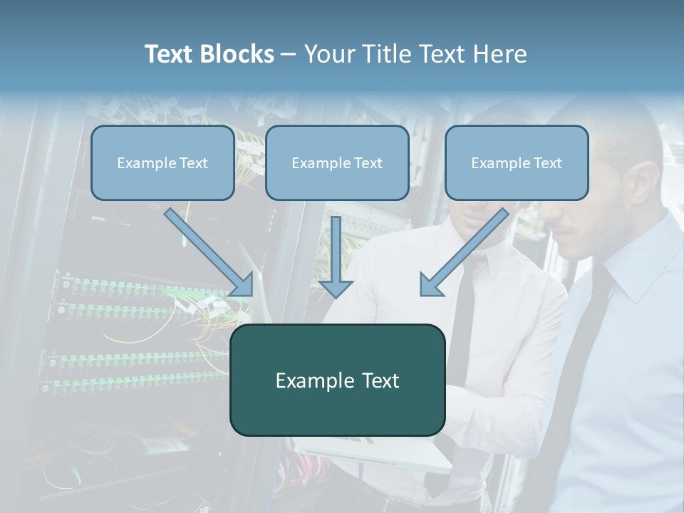 Manager Wire Connection PowerPoint Template