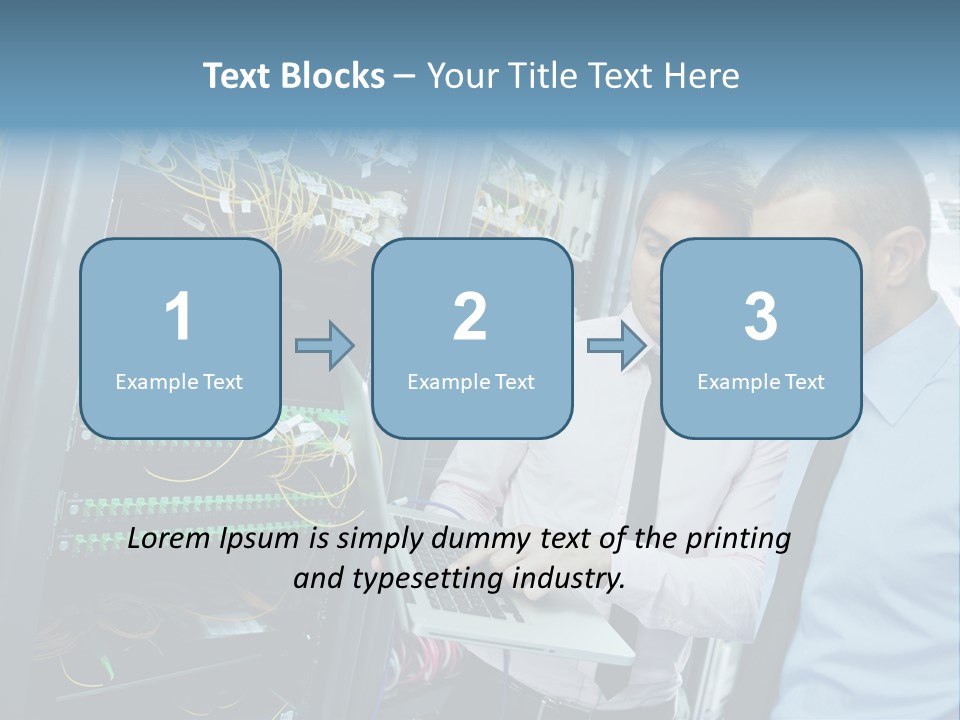 Manager Wire Connection PowerPoint Template