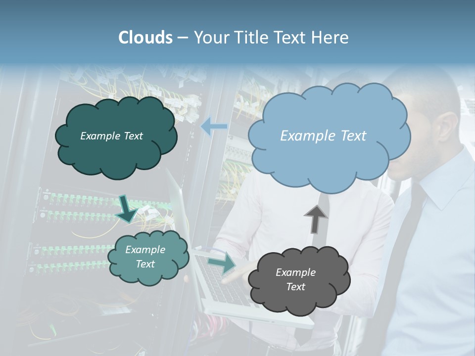 Manager Wire Connection PowerPoint Template