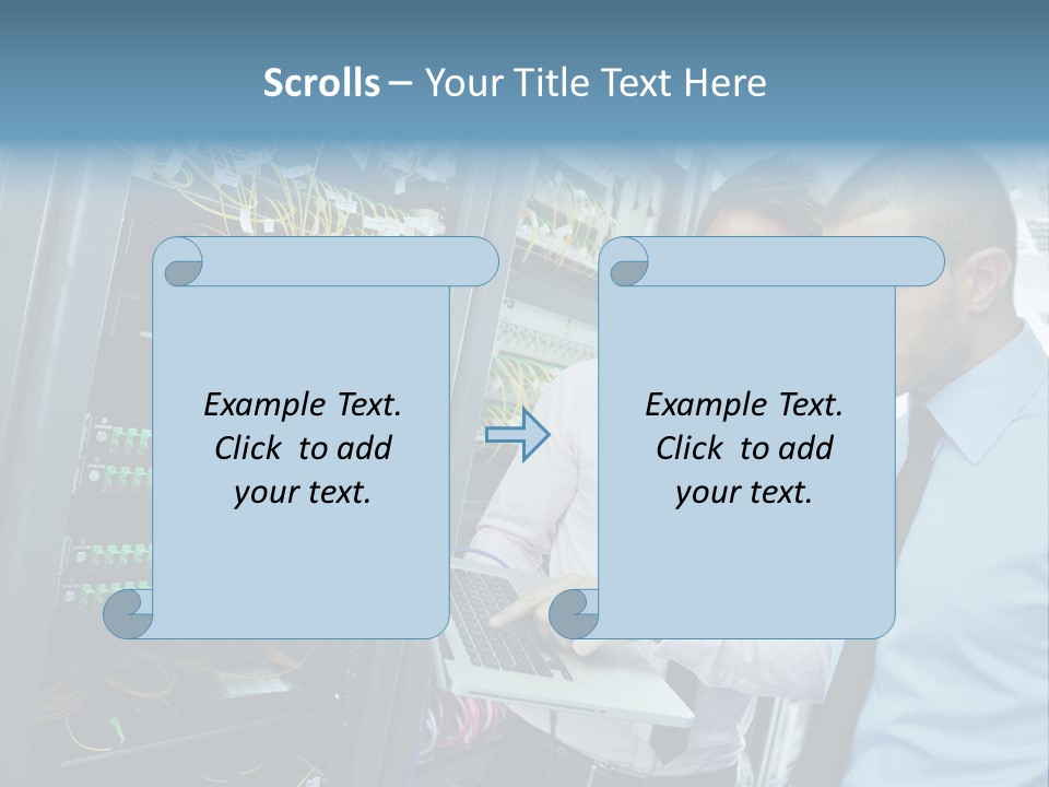 Manager Wire Connection PowerPoint Template