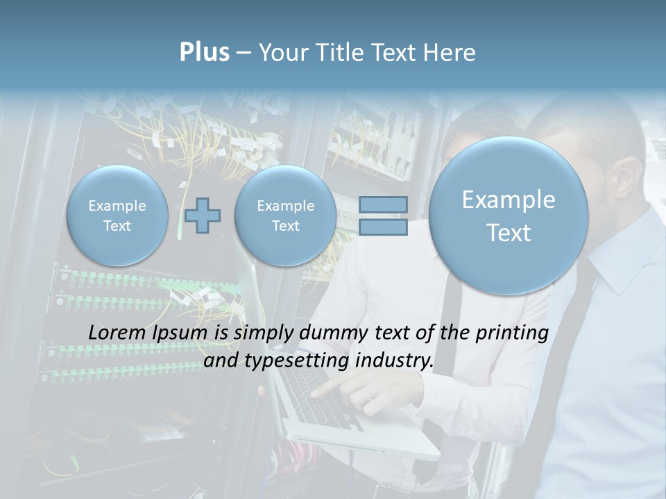 Manager Wire Connection PowerPoint Template