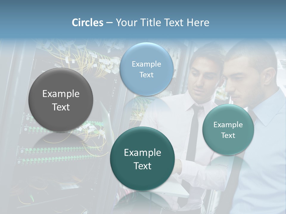 Manager Wire Connection PowerPoint Template