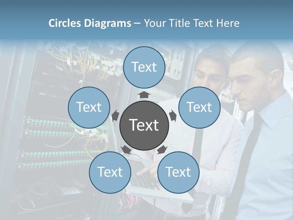 Manager Wire Connection PowerPoint Template