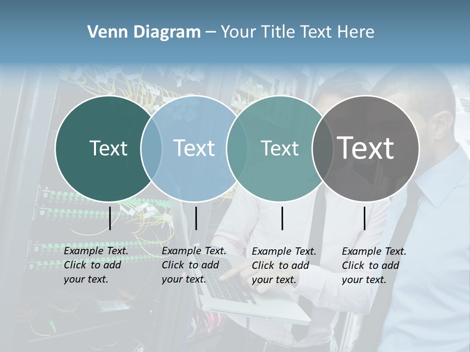 Manager Wire Connection PowerPoint Template