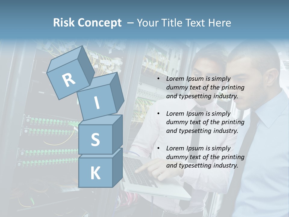 Manager Wire Connection PowerPoint Template