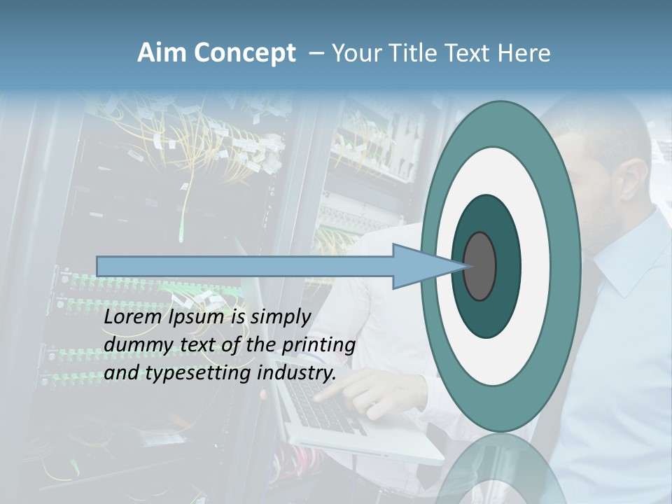 Manager Wire Connection PowerPoint Template