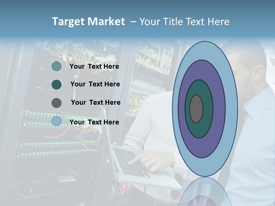 Manager Wire Connection PowerPoint Template