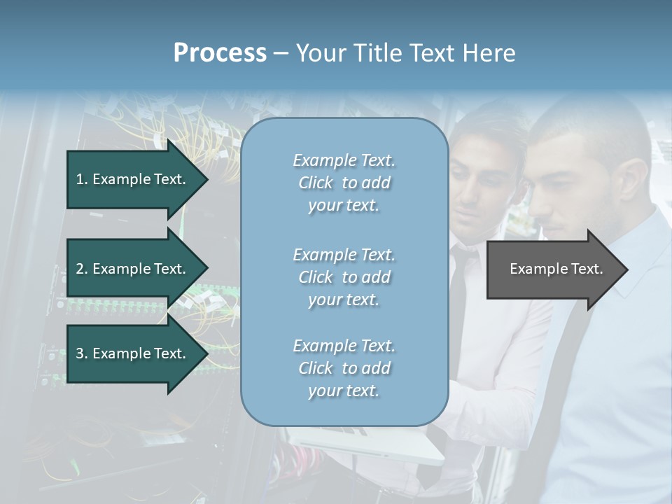 Manager Wire Connection PowerPoint Template
