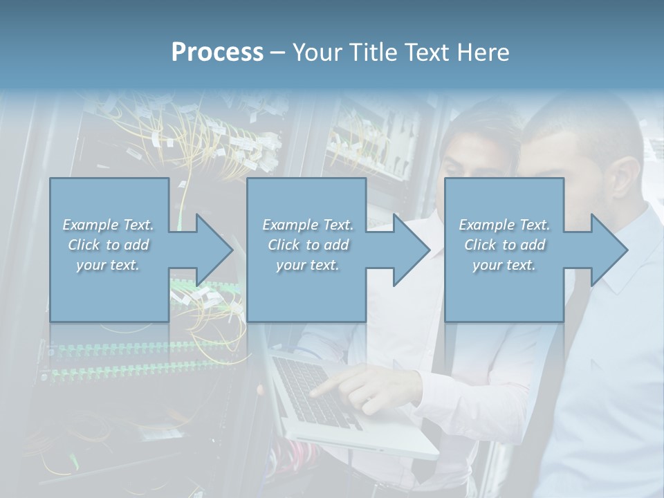Manager Wire Connection PowerPoint Template