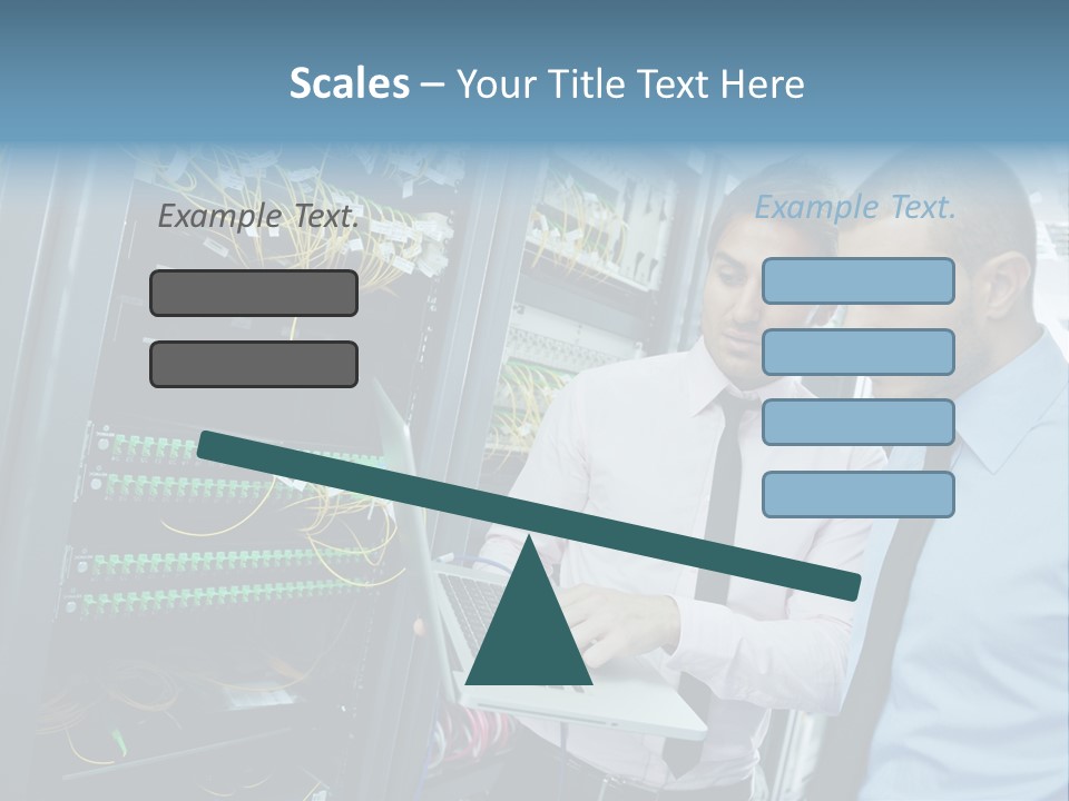 Manager Wire Connection PowerPoint Template