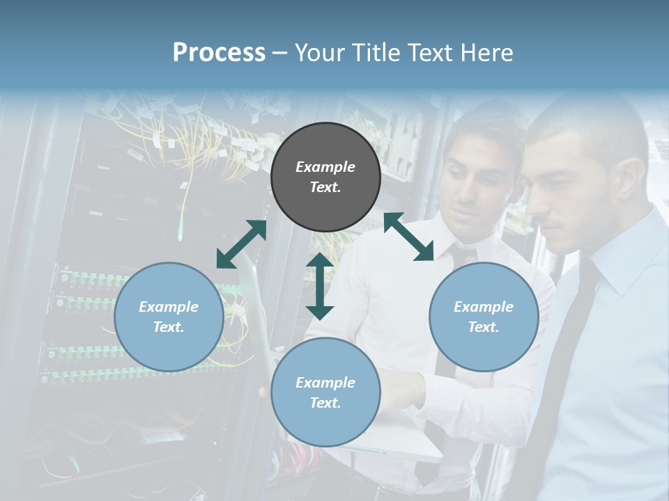 Manager Wire Connection PowerPoint Template