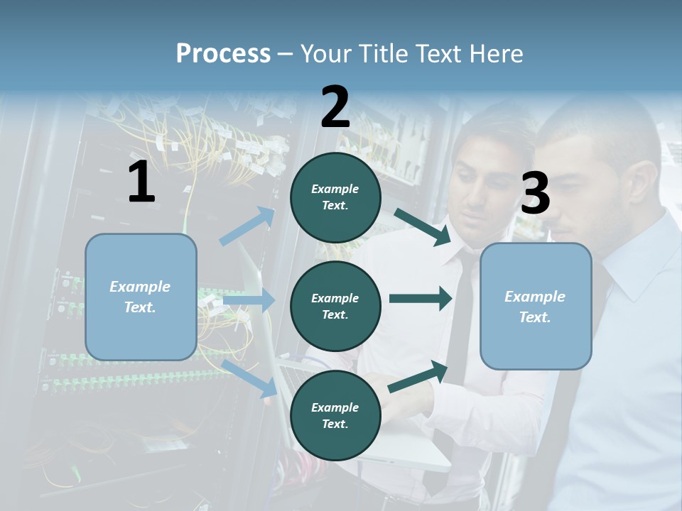 Manager Wire Connection PowerPoint Template
