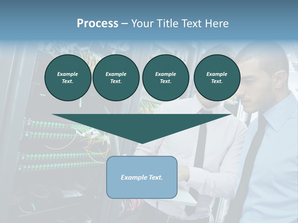 Manager Wire Connection PowerPoint Template
