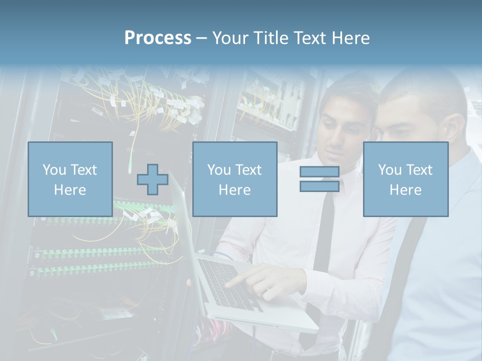 Manager Wire Connection PowerPoint Template