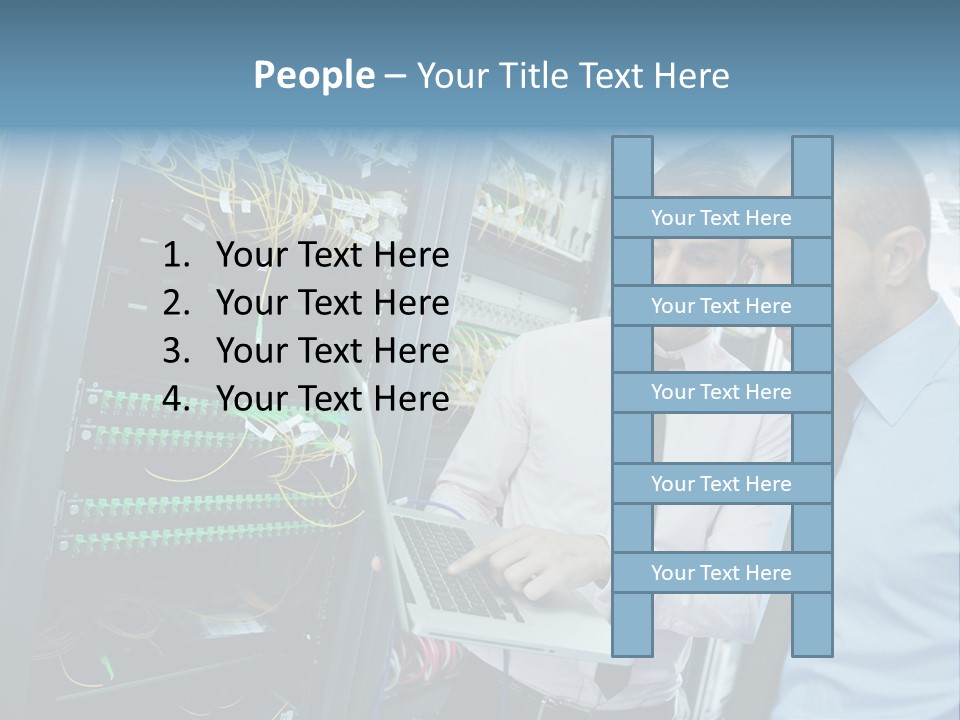 Manager Wire Connection PowerPoint Template