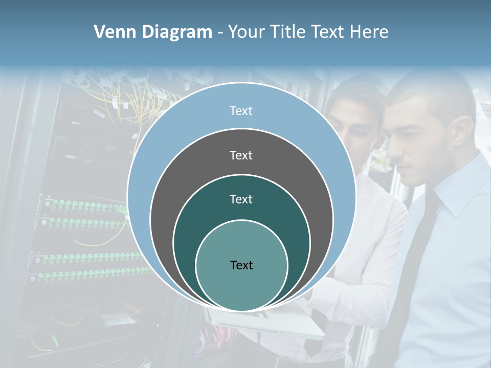 Manager Wire Connection PowerPoint Template