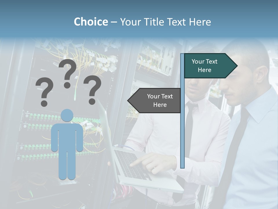 Manager Wire Connection PowerPoint Template