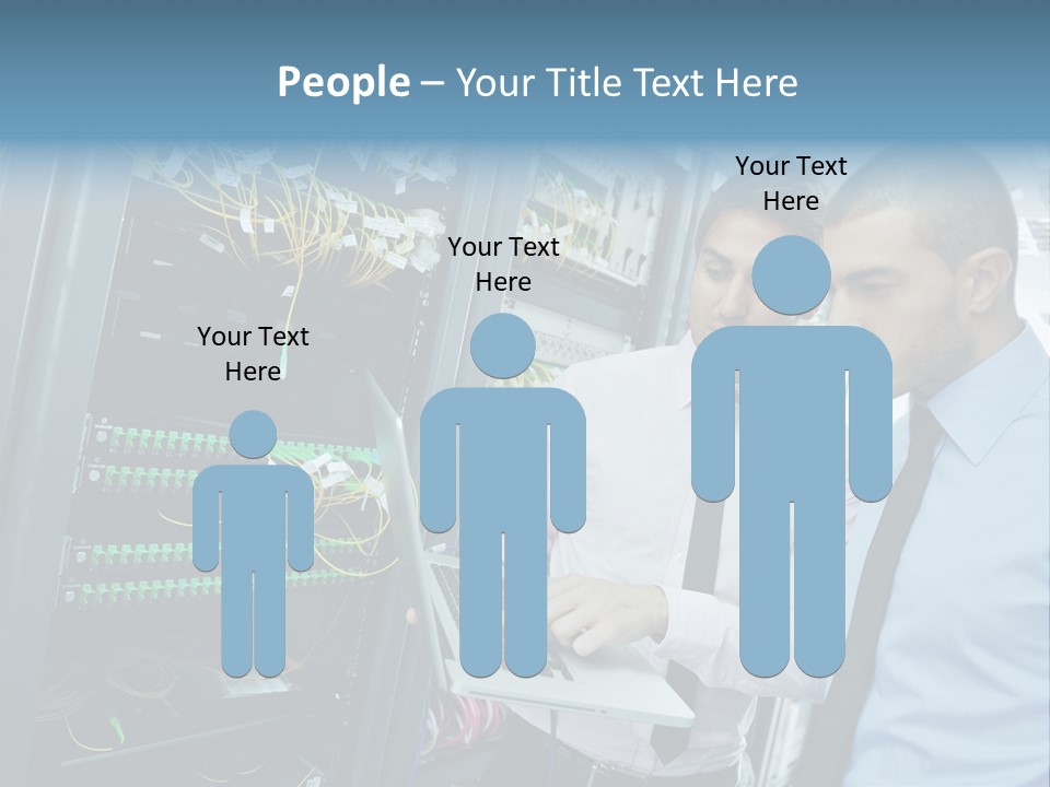 Manager Wire Connection PowerPoint Template