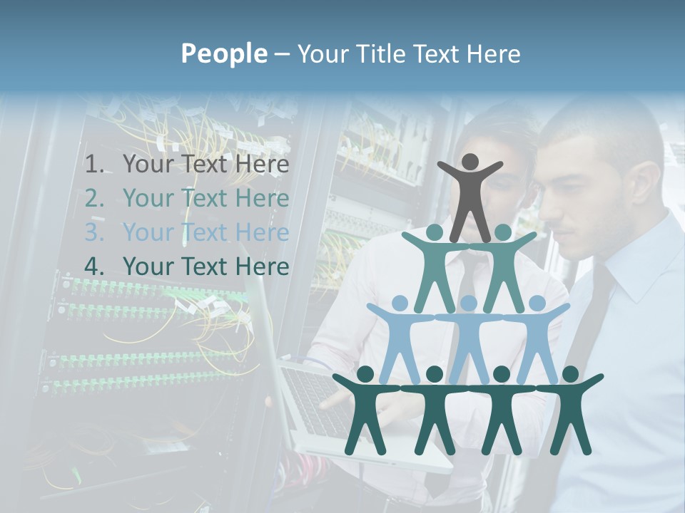 Manager Wire Connection PowerPoint Template