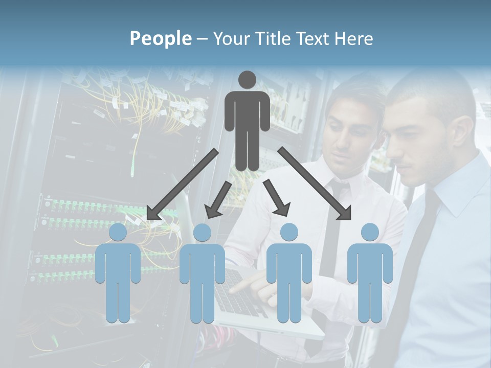 Manager Wire Connection PowerPoint Template