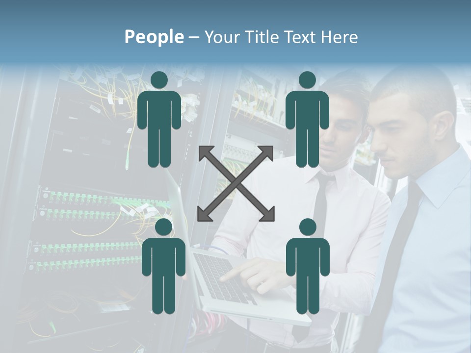 Manager Wire Connection PowerPoint Template