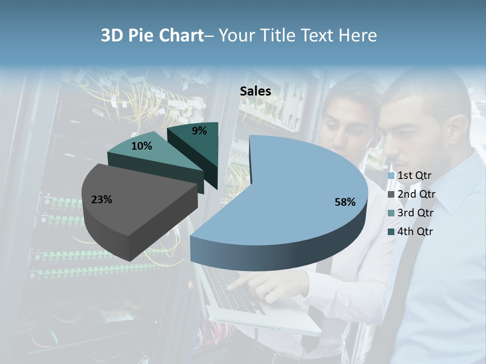Manager Wire Connection PowerPoint Template