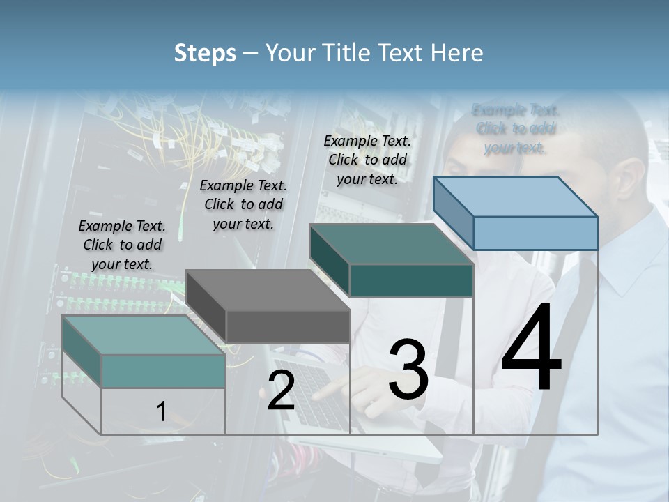 Manager Wire Connection PowerPoint Template