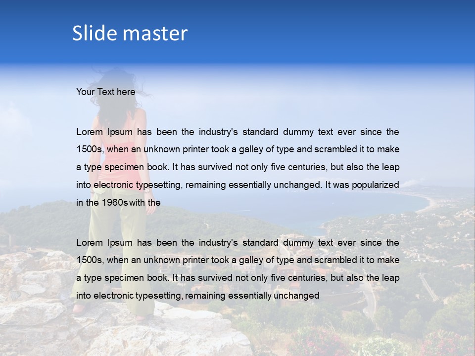 Top Sea Bagur PowerPoint Template